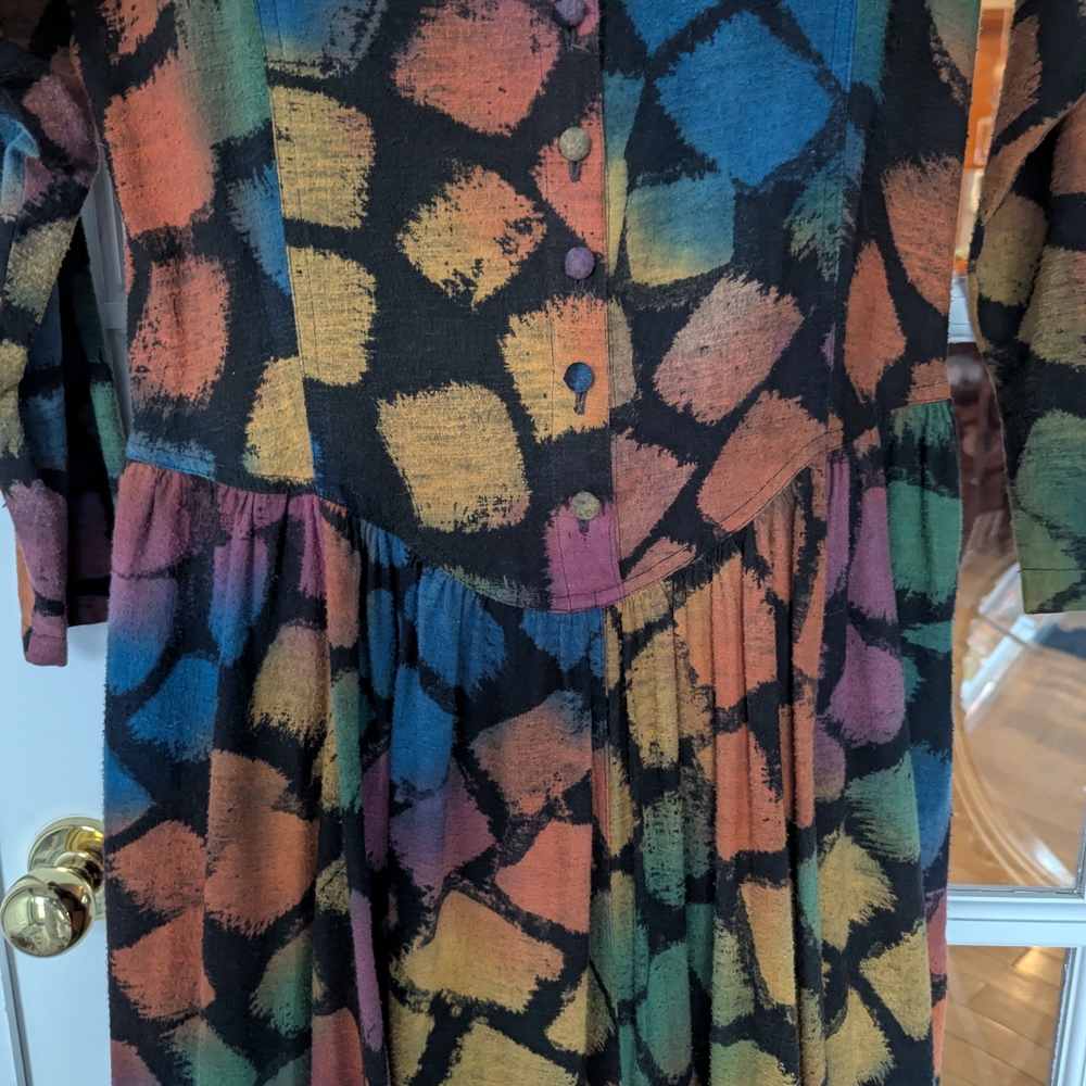 Colorful Geometric Patterned Dress - Picture 6 of 11
